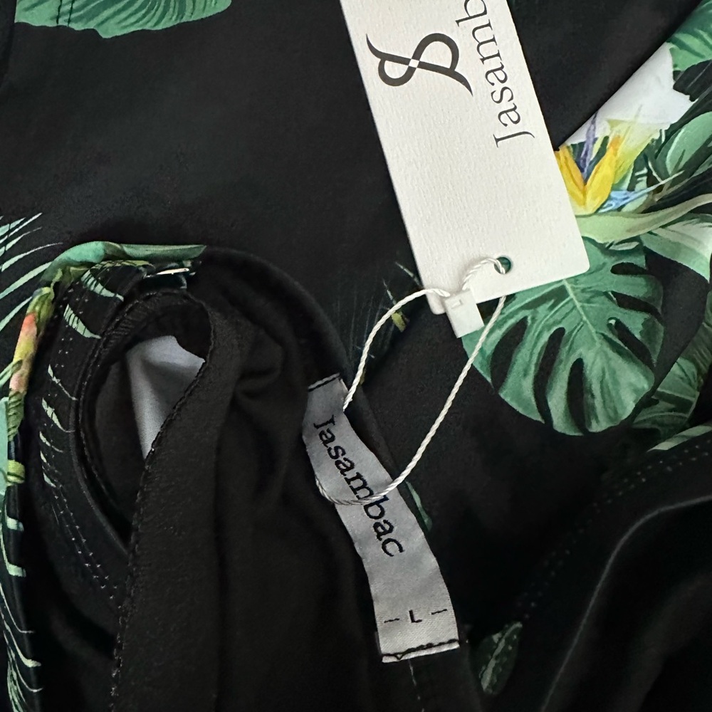 NWT Tropical Halter Swim Top Women Size L - Picture 9 of 10